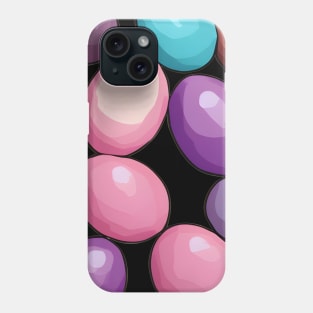 Painted Easter Egg Rocks (MD23ETR024) Phone Case