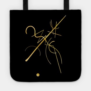 Kandinsky - Black and Gold Tote