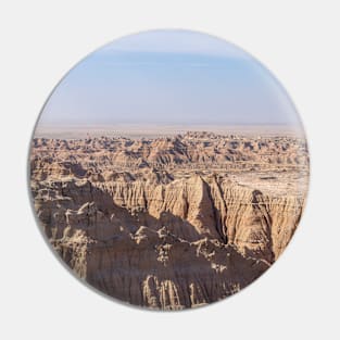 Rock formations at Badlands National Park Pin