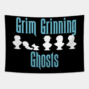 Ghostly Grim Grinning Ghosts Tapestry