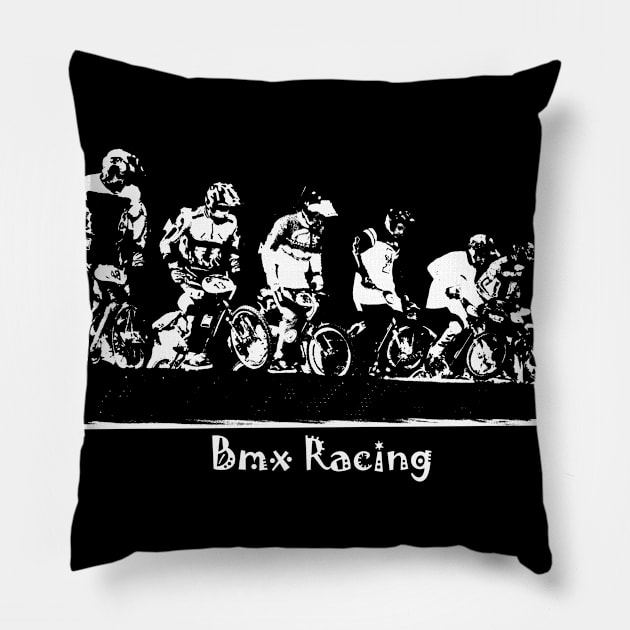 bmx Pillow by rickylabellevie