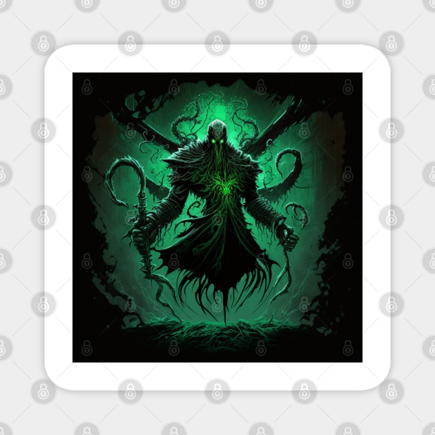 Green Glowing Ghost - GGG Magnet by Newtaste-Store