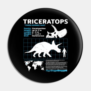 Triceratops Fact Sheet Pin