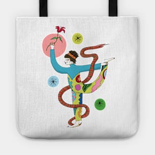 Snake yoga Tote