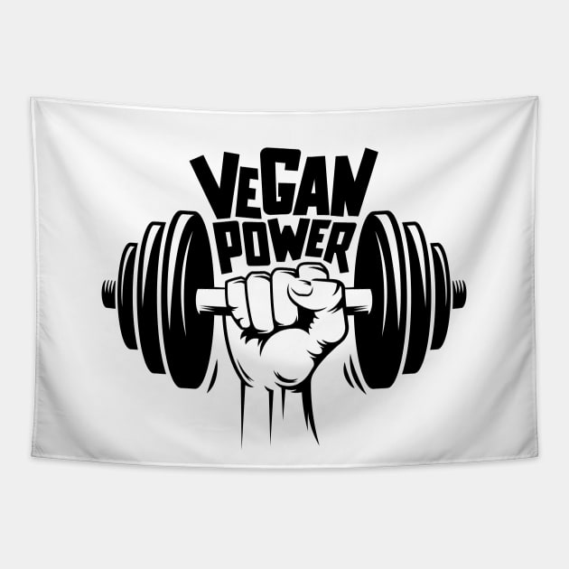 Vegan power Tapestry by Dosunets