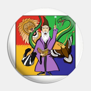 The Wizard and the Familiars Pin