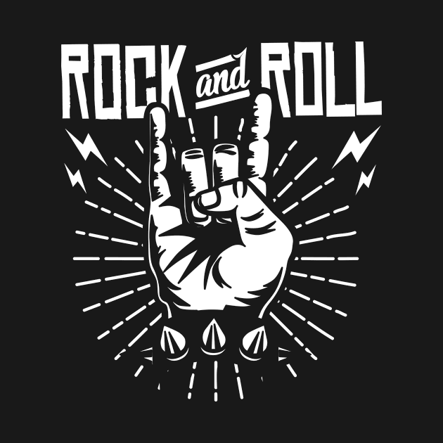 Rock And Roll Hand Sign by TeesbyJohn