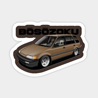 Civic wagon cut out Magnet