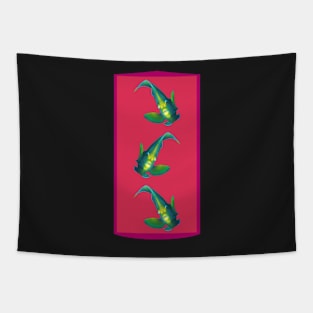 Angelfish | In an elegant Pose| Variation in Viva Magenta | Tapestry