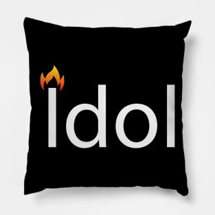 Idol artistic text design Pillow