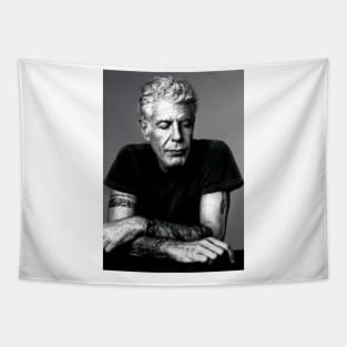 Anthony Bourdain Mode Black Tapestry