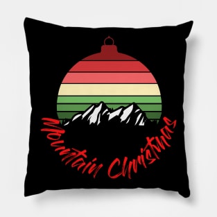 Mountain Christmas Pillow