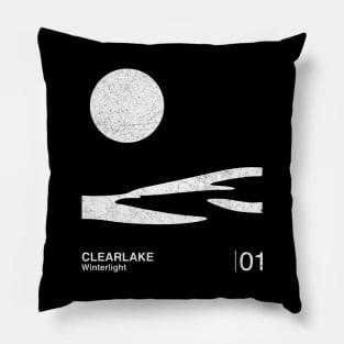 Winterlight / Minimalist Graphic Design Fan Artwork Pillow