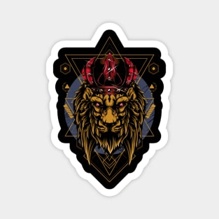 Lion / Urban Streetwear / Lion With Crown Magnet