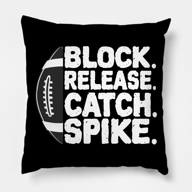 Block Release Catch Spike Pillow by ZenCloak