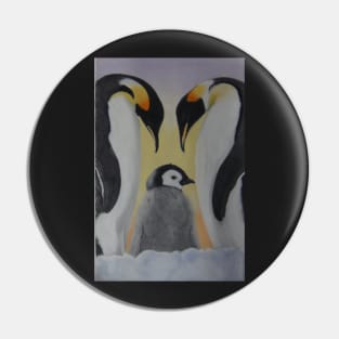 Penguin Family Pin