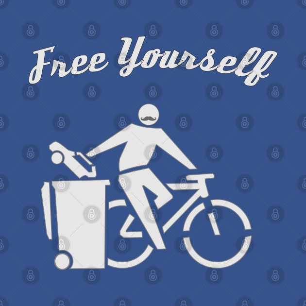 Free Yourself by Cycle. A freedom loving Cyclist. by BecomeAHipsterGeekNow