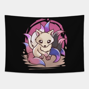 Genderfluid Cute Kitsune Tapestry
