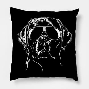 Funny Proud Labrador Retriever sunglasses cool dog Lab Mom Pillow