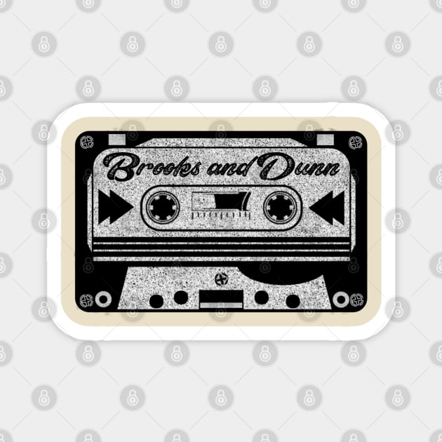 brooks and dunn cassette Magnet by LDR PROJECT