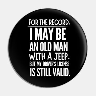 Never underestimate an old man with a jeep! Pin