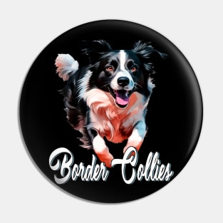 Border Brilliance: Smart and Agile Dog Stars on Eye-Catching T-Shirt Pin