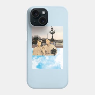 Calling Paris (light blue) Phone Case