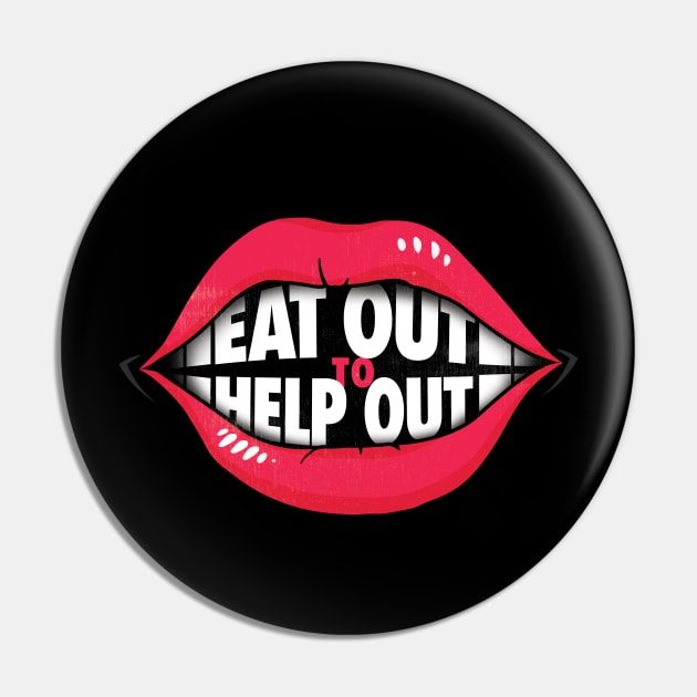 Eat Out to Help Out Pin by zeeshirtsandprints