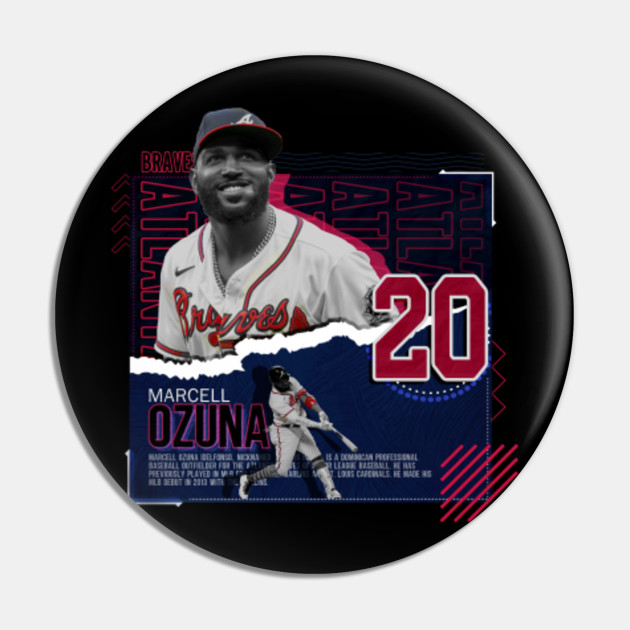 Rinkha Marcell Ozuna Baseball Paper Poster Braves Long Sleeve T-Shirt