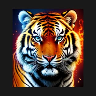 Fire and Ice Tiger T-Shirt