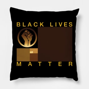 Black Lives Matter - Golden Ratio Flag Pillow