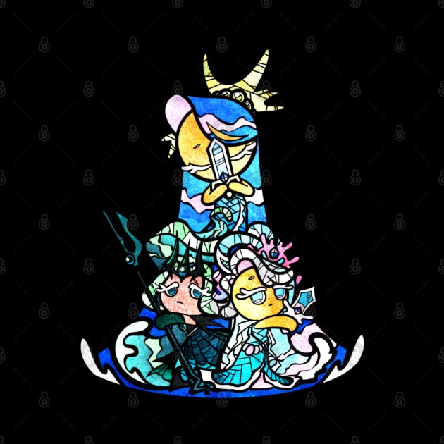 Sea fairy - stained glass cookie run by Quimser