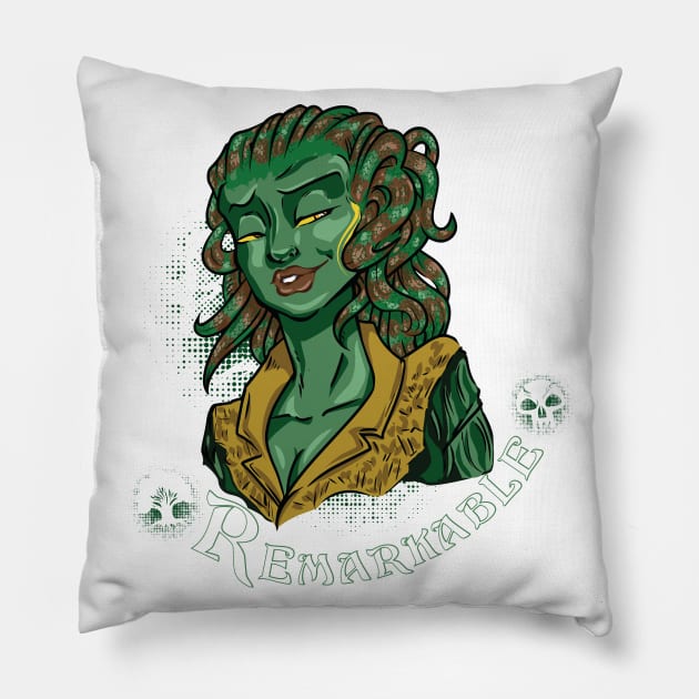 Vraska, Remarkable Pillow by EverTomorrow