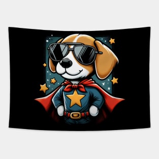 superhero dog Tapestry