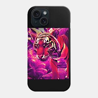 Trippy Tiger In Jungle Phone Case