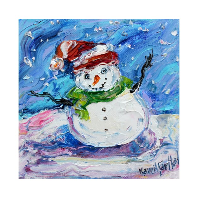 snowman by Karensfineart