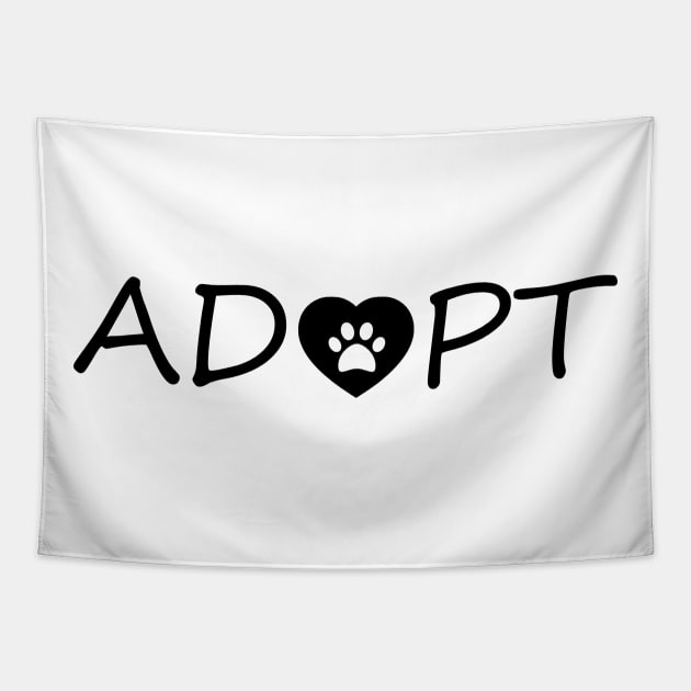 Adopt Dogs Tapestry by creativitythings 