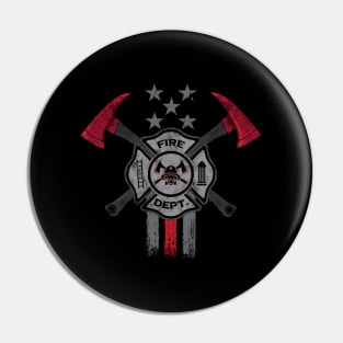 Firefighter Thin Red Line For Dad Pin