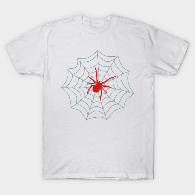 Discover Red Spider on Web - Spider Web - T-Shirt