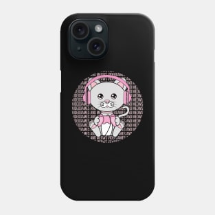 All I Need is videogames and cats, videogames and cats, videogames and cats lover Phone Case