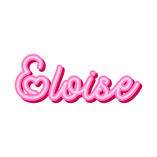 Eloise name pink heart by maoudraw