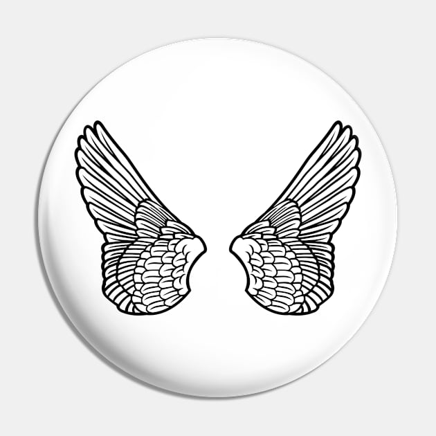 Angel Wings Pin by ShirtyLife