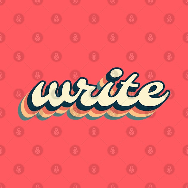 Write Retro Vintage Sunset Aesthetic by Inspire Enclave