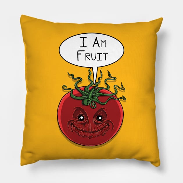 I Am Fruit - Tomato Groot - Guardians of the Galaxy Mash-up Pillow by House_Of_HaHa