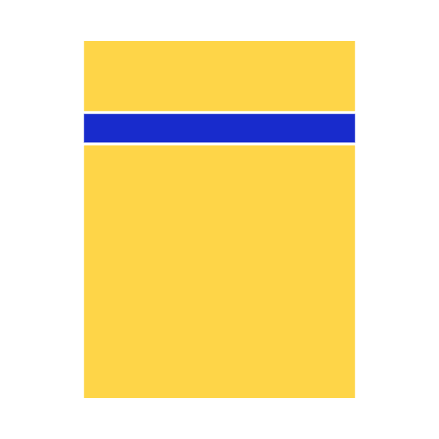 Leeds Yellow, Blue and White Hoop Away 1999 by Culture-Factory