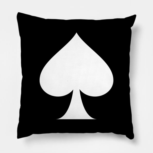 Spade Ace Pillow by Juliet & Gin