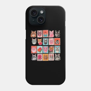 a lot of cats in the frames Phone Case