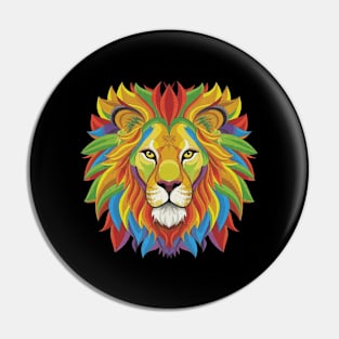 Vibrant Lion Pin