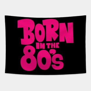 Born in the 80`s illustration Tapestry