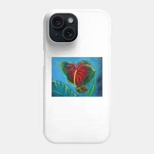 Red Anthurium Phone Case